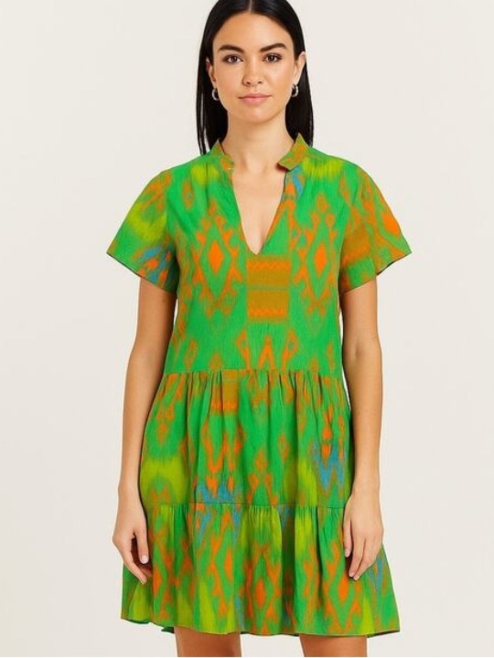 La Plage Alison Dress Aztec Print Cotton